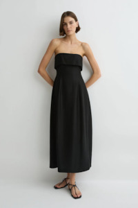 Bondi Born Bormio Bandeau Maxi Dress - Black