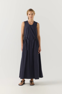 Foemina Cameron Dress - Navy Seersucker