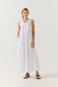 Foemina: Foemina Cameron Dress - White Seersucker