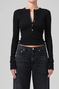 Citizens Of Humanity Varra Henley - Black