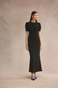 Luxe De Valentina Como Maxi Dress - Black