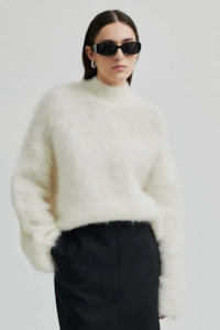 Second Female: Second Female Isaky Knit T-neck - Eggnog