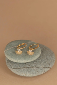 Jewelllery Zoe Morgan: Zoe & Morgan Eos Earrings - 22k Gold Vermeil/White Zircon