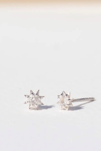 Zoe & Morgan Stella Earrings - Sterling Silver/White Zircon