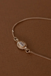 Jewelllery Zoe Morgan: Zoe & Morgan Odette Bracelet - 22k Gold Vermeil/White Topaz