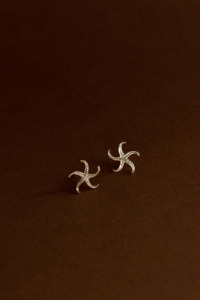 Jewelllery Zoe Morgan: Zoe & Morgan Starfish Studs - 22k Gold Vermeil
