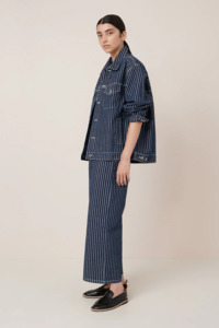 Kowtow Riley Jacket - Chalk Stripe