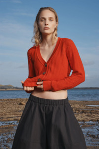 Knitwear Collection: Standard Issue Cotton Grain Cardigan - Lambert