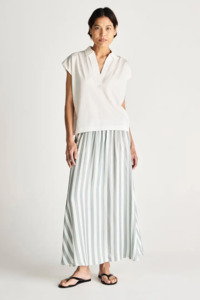 Jac + Jack Finely Polo - White