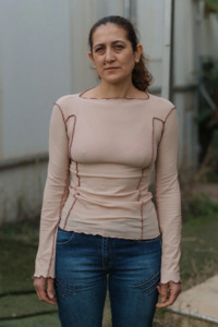 Baserange Omato Long Sleeve Tee - Tin Beige