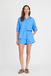 Womens Skirts Shorts: LMND Chiara Shorts Classic - Ink Blue