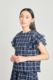 Twenty Seven Names Analyse This Top - Navy Crinkle Check