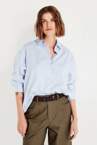 Shjark: Shjark Baildon Shirt - Chambray Stripe