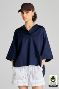 Karen Walker: Karen Walker Squad Shirt - Navy