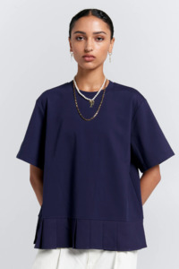 Karen Walker Rally Top - Navy