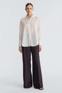 Jac + Jack Yeats Shirt - Wide White Stripe
