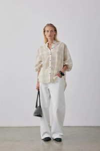 Gregory Nz: Gregory Tadao Blouse - Hay Check