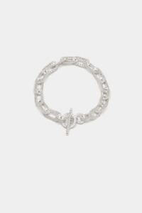Alexandra Dodds: Alexandra Dodds Teeth Chain Link Bracelet - Silver