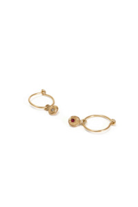 Alexandra Dodds Gem Charm Sleepers - 9 ct Gold Diamond