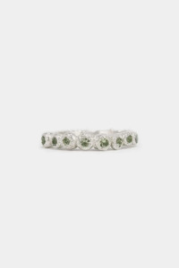 Alexandra Dodds Creature Ring - Silver Green Sapphire