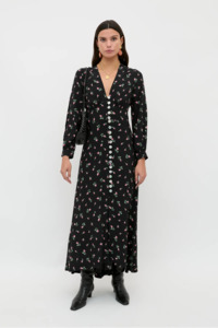 Rixo Avalyn Dress - Sienna Bud Black
