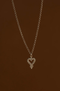 Zoe & Morgan Mini Gypsy Heart Necklace - 22k Gold Vermeil