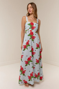 Maxi Dress: Palm Noosa Belle Dress - Sky Garden