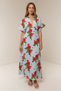 Maxi Dress: Palm Noosa Jasmine Dress - Sky Garden