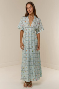Maxi Dress: Palm Noosa Jasmine Dress - Calypso Tile