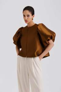 Malina: Malina Cleo Blouse - Amber