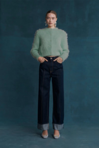 Knitwear Collection: Lovaan Fluer Cardigan - Mint