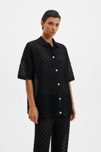 Malina Moa Knitted Shirt - Black