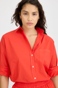 Tops Shirts: LMND Chiara LS Shirt Classic - True Red