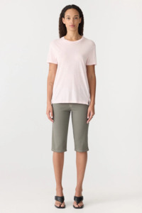 Tees Singlets: Bassike Classic T-shirt - Powder Pink