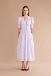 Lovaan Boehm Midi Dress - Lilac Floral