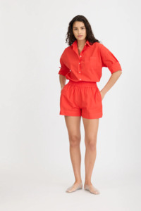 Womens Skirts Shorts: LMND Chiara Shorts - True Red