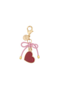 Karen Walker Heart Charm - Gold/Red