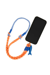 Karen Walker: Karen Walker Crossbody Phone Strap - Orange/Blue