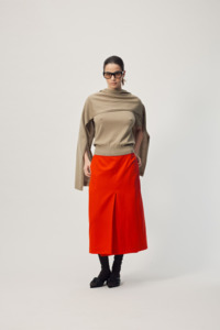 Knitwear Collection: Gregory Farrah Scarf - Smokey Taupe