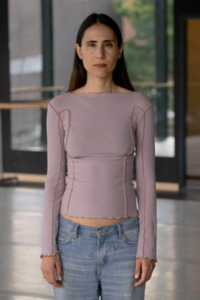 Baserange Omato Long Sleeve Tee - Verbe Purple