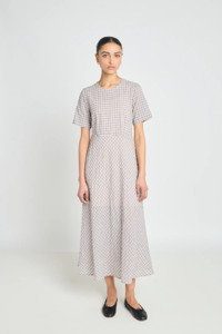 Dresses Nz: Twenty Seven Names Universal Dress - Pale Pink Check