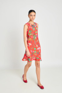 Dresses Nz: Twenty Seven Names Butterflies Dress - Red Floral
