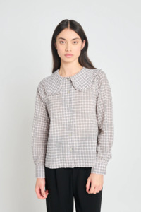 Twenty Seven Names: Twenty Seven Names Impression Blouse - Pale Pink Check