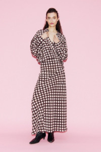 Tops Shirts: Silk Laundry CDC Cross Over Shirt - Luna Gingham