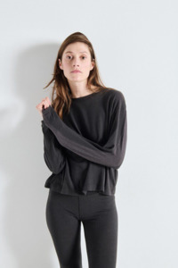 American Vintage Ypawood LS t-shirt - Carbon Melange