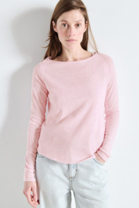 American Vintage Sonoma LS t-shirt - Vintage Marshmellow