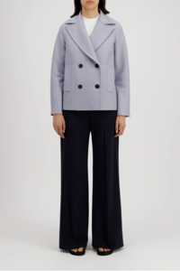 Harris Wharf London Peacoat Light Pressed Wool - Pearl Grey