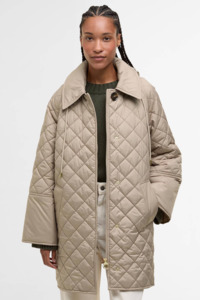 Womens Jackets Nz: Barbour Cara Quilted Jacket - Honey/Ancient Poplar