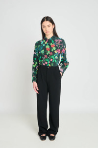 Pants: Twenty Seven Names Leg Work Pants - Black