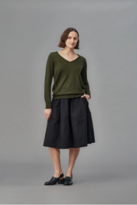 Standard Issue Merino V Neck Slouchy - Smudge